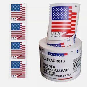 10 Rolls of 100 2018 USPS Forever Stamps Postage - 1000 Total